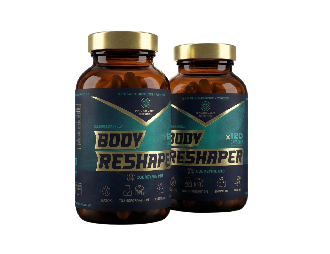 Two bottles of 'Body Reshaper' on a white background